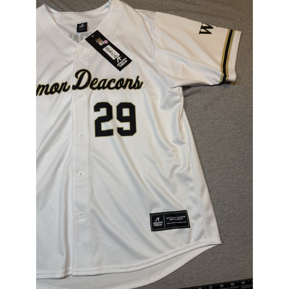 Wake Forest Demon Deacons Burns Jersey - Athletes Thread - Men's Large - Picture 4 of 15